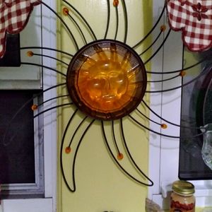 Metal Sun wall hanging